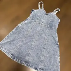 GU デニムジャンバースカート 140cm