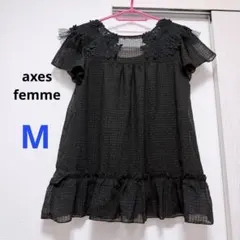 axes femme ブラウス M ブラック
