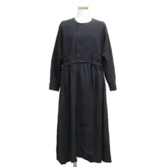 nest Robe/ネストローブ リネンダブルブレスト切替ワンピース