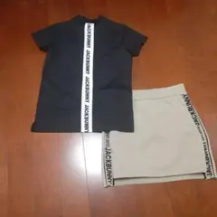 JACK BUNNY モックネックシャツ　 スカート 　上下0　セットアップ