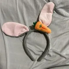 【美品】うさぎ うさ耳 カチューシャ にんじん コスプレ