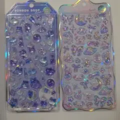 【正規品】ボンボンドロップシール　よるねこボンボン　わんわんボンボン　2枚セット