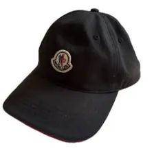 モンクレール　MONCLER　キャップ　ロゴワッペン　トリコロール　黒のサムネイル