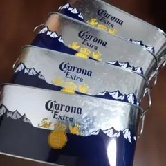 Corona コロナビール パーティータブ キャンピングバケツ 4個セットのサムネイル