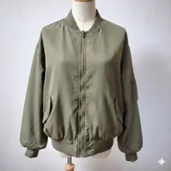 INGNI イング リバーシブル MA-1 ボンバージャケ カーキ×ブラック M