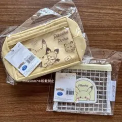 スリーコインズ　ポケモンコラボ　ポケピース　2点セット　ピカチュウ　イエロー