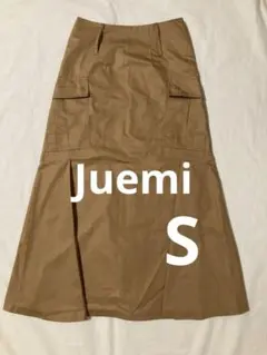美品Juemi ジュエミカーゴスカート S ベージュ ミリタリー ロングスカートのサムネイル