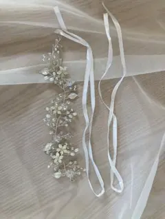 【ティアラとのおまとめ割も可】ヘッドアクセサリー小枝モチーフ！ウェディングなどに