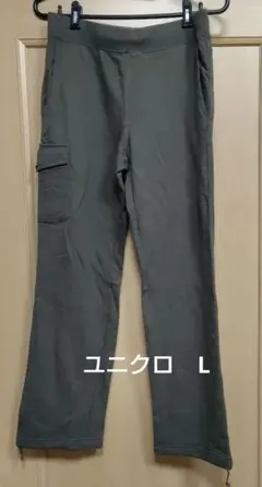 ユニクロ　メンズ　カーゴパンツL カーキ