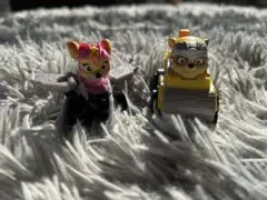 パウパトロール　スカイ、ラブル ミニカーセット