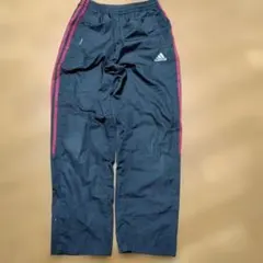 【adidas】ピステパンツ 黒x赤 160cm