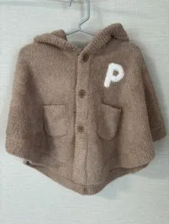 gelato pique フリース ポンチョ ブラウン