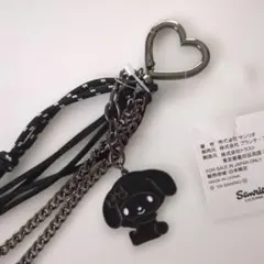 値下げ Sanrio マイメロ モノクロ キーホルダー バッグチャーム