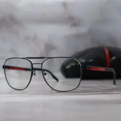 PRADA archive y2k アビエーター モード メガネ ケース付き