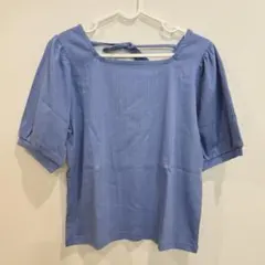 新品 ハニーズ Honeys 後リボントップス L サックス 水色 バックリボンのサムネイル