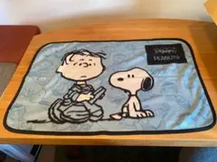 [新品・未使用] スヌーピー　カジュアル ブランケット　青 ブルー