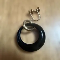 K18 オニキス　イヤリング　一点