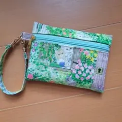 ハンドメイド ユキエモン 中身の見えるダブルファスナーポーチ | Mercari