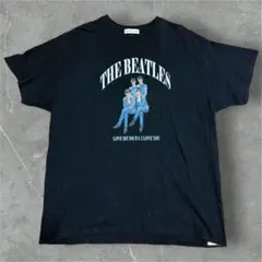THE BEATLES バンドT 黒 ビッグサイズ 半袖　古着