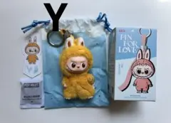 ラブブ　LABUBU PIN FOR LOVE ぬいぐるみペンダント(Y)