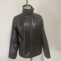 美品　ブラックレザージャケット　ライダースジャケット