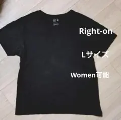 Right-on/BASIC INNERTシャツブラックLサイズ/Women可能のサムネイル