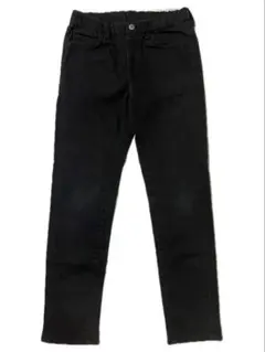 UNIQLO ユニクロ ストレッチスリムフィットパンツ 黒 ブラック 140cm