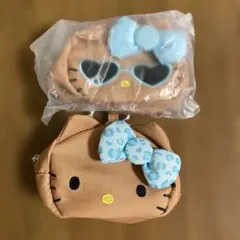 mini(ミニ)1月号 付録 ハローキティ ポーチ チャーム カラビナ付きセット