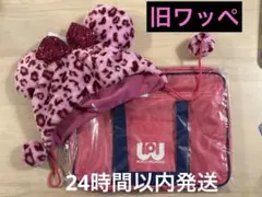 旧ワッぺ ワールドペガサス ピンク スクバ 旧型 ミニーヒョウ柄ファンキャップ
