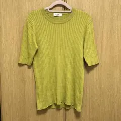 【Techichi】リブ 半袖 ニット セーター 美品のサムネイル