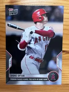 【大谷翔平 ルース以来の10勝10本記念カード】topps now 2022