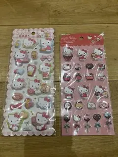 今日まで！消します【正規品】サンリオ　ハローキティ マシュマロシール　２枚セットのサムネイル