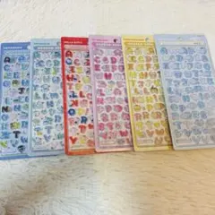★正規品★ボンボンドロップシール サンリオ 文字 mojl 6種類 セット