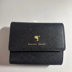 Samantha Thavasa ブラック三つ折り財布
