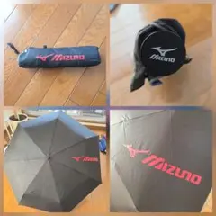 ミズノ　MIZUNO　折り畳み傘　傘　携帯　黒　赤　ムーンバットのサムネイル