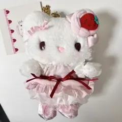 サンリオ ハローキティ　キティ　いちごホイップケーキ マスコットバックチャーム