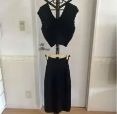 スナイデル！黒の編み物セットアップ