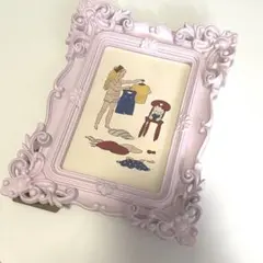 【Francfranc】　フォトフレーム　ピンクのサムネイル