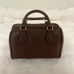 ZARAブラウン ハンドバッグ　ボストンバッグ