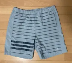 adidas ハーフパンツ S03399 ストライプ Lサイズ グレー
