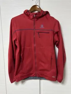 Salomon フード付き レッド マウンテンパーカーのサムネイル