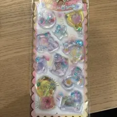 2枚セット　カラフルな星と動物モチーフシール