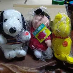 スヌーピーぬいぐるみ3体