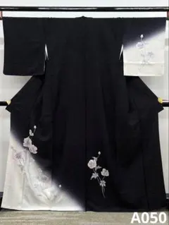 付け下げ 金駒 金彩 紋意匠 花々 グラデーション 正絹 A164 - メルカリ