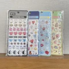 BTS ぷくぷくシール　 BT21 4枚セット 新品のサムネイル