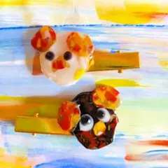 動物モチーフ ヘアピンセット