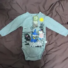 ムーミン ロンパース 74サイズ オーガニックコットン