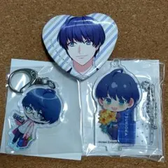 月岡紬　F　A3! エースリー　アクリルスタンド　アクリルキーホルダー　缶バッジ