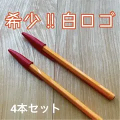 【廃盤】bic ボールペン 激レア　白ロゴ　ペン先金　赤4本セット　コレクター品