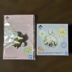 夏目友人帳　1番くじ　ニャンコ先生と花しらべ　D賞お花ブローチ　G賞チャーム